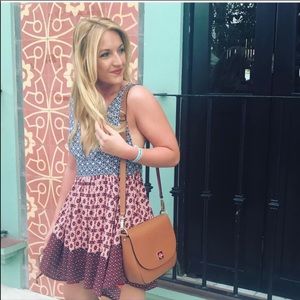 Lulu dress with deep v neck